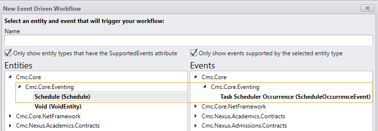 Scheduled workflow