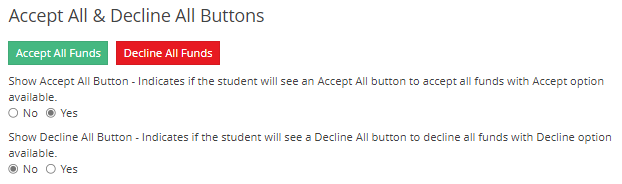 Accept All & Decline All Buttons