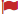 Shows red flag for high priority tasks. 