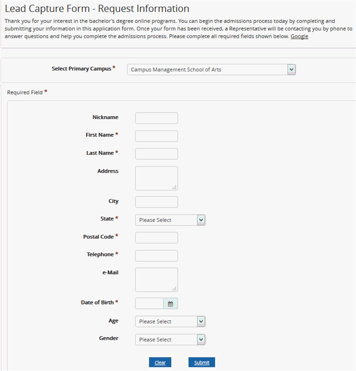 Request for Information