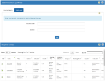 Registration Step 1 - Required Courses