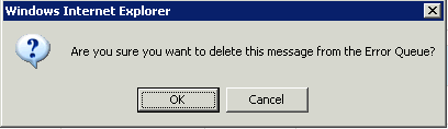 Delete message dialog