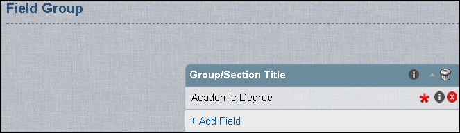 Field Group: In a Field Group, Field is displayed in a new expanded Element. 