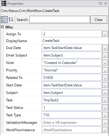 Final Next transition - Create Task