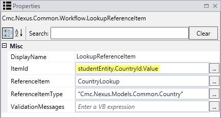 LookupReferenceItem Properties