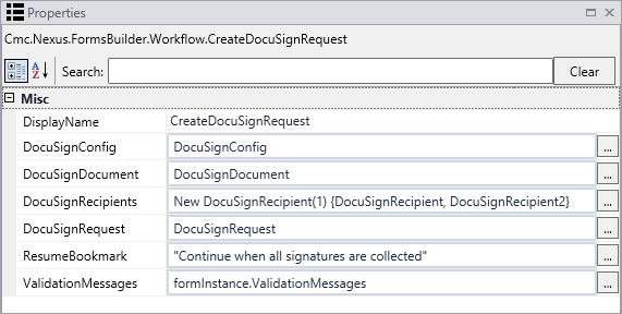 CreateDocuSign Request