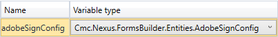 AdobeSignConfig variable