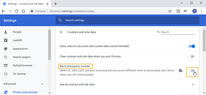 Chrome Settings