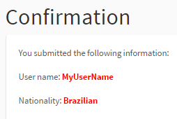 Custom End State Form