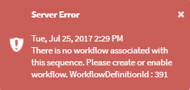 Error Message with Debug Info