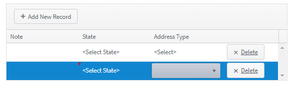 Grid - Initialize Drop-down