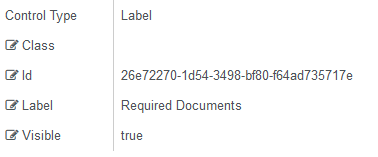 Label properties
