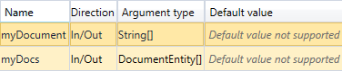 Arguments for Multiselect