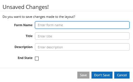 Unsaved Form Changes