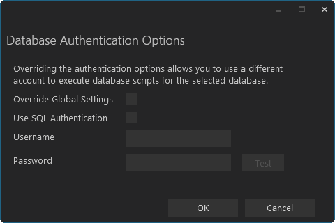 Database Authentication Options