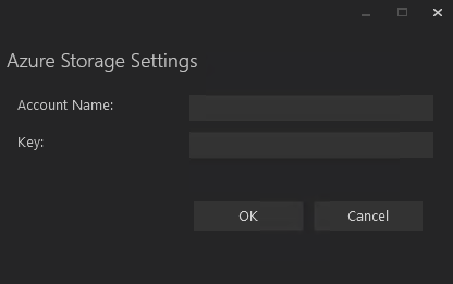 Azure Storage Settings