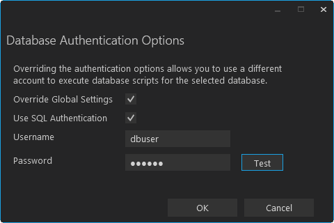 Database Authentication Options