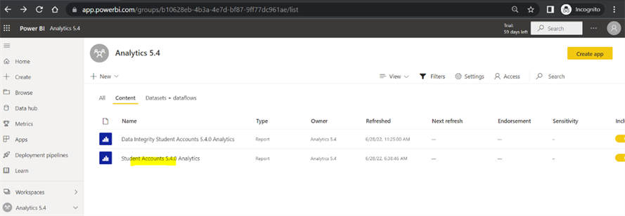 Analytics 5.4 published