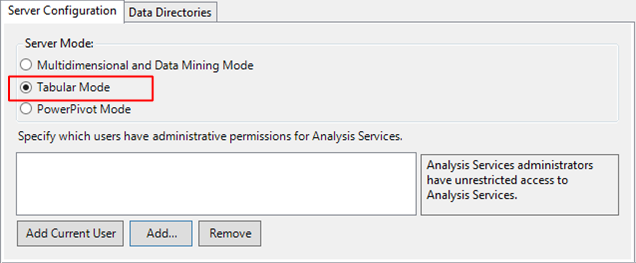 Tabular Mode