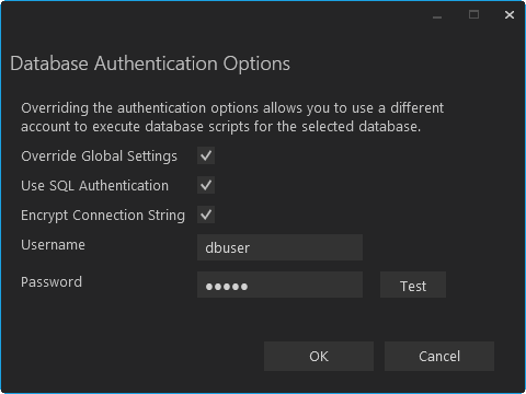 Database Authentication Options