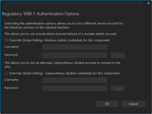 Service Authentication Options