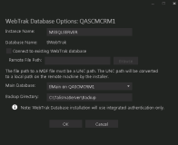 Webtrak Database Options