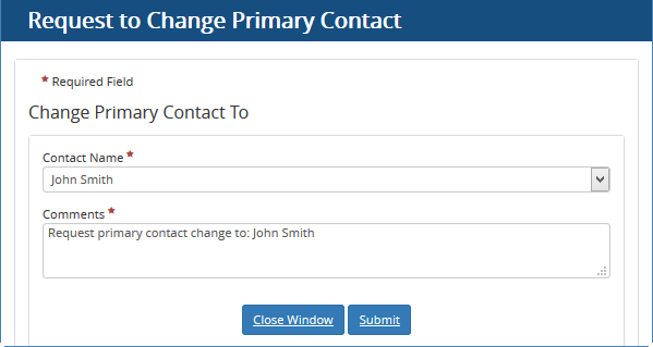 Change Contact