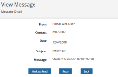 View Contact Manager Message