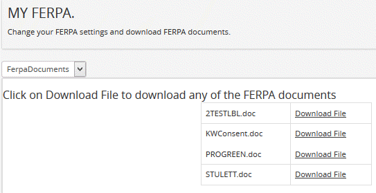 FERPA Documents