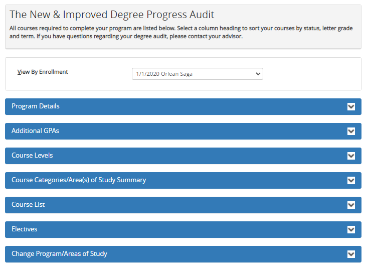 btc degree audit