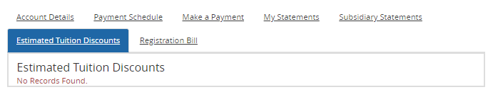Estimated Tuition Discounts