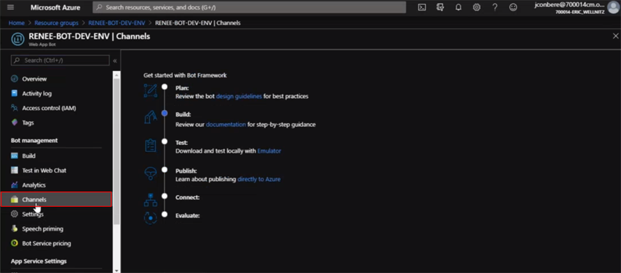 Azure Resource Groups Grid - Channels