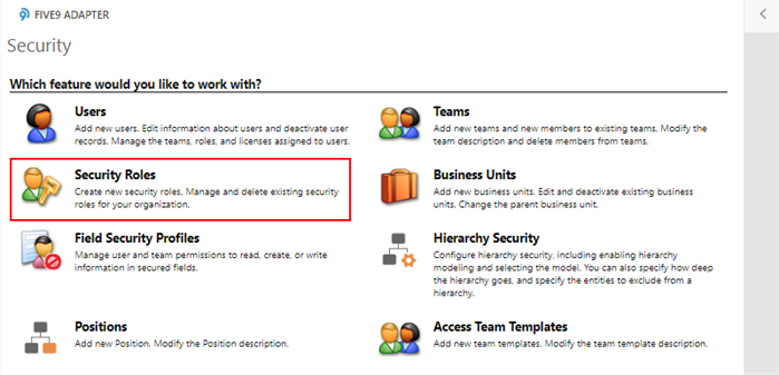 Security Roles