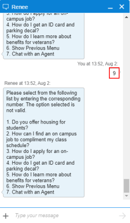 LA chat - Student Services