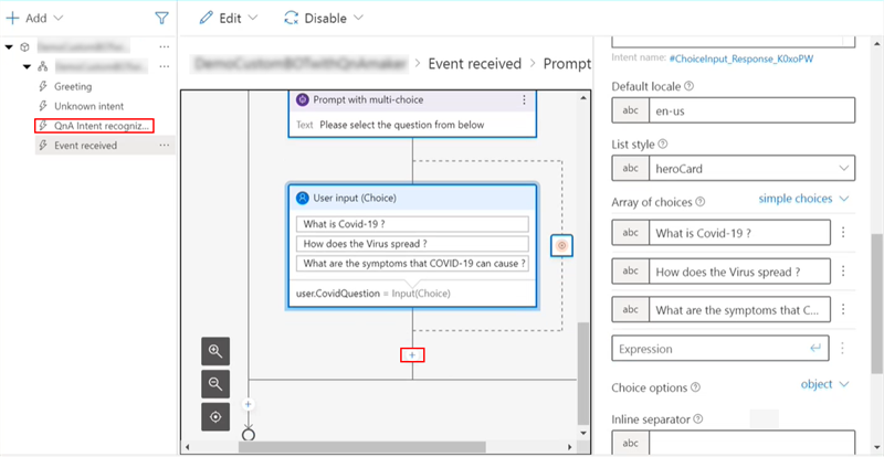 Add KB flow to Event received