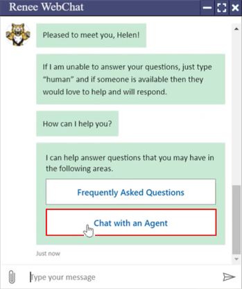 Chat with an Agent