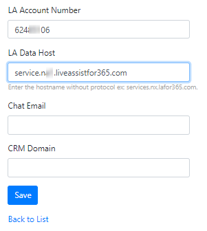 LA Data Host Number