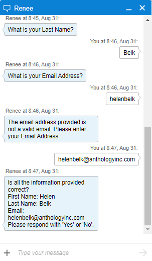 Is info correct?