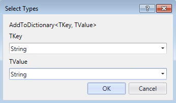 TKey and TValue