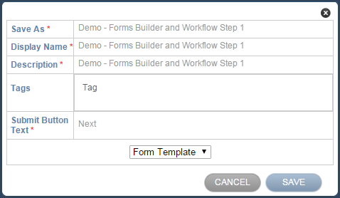 form template