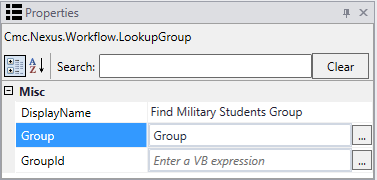 lookupgroup properties