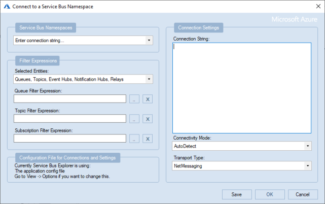 Connect to a Service Bus Namespace