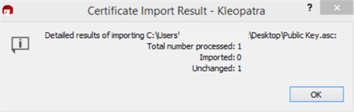 Import Result