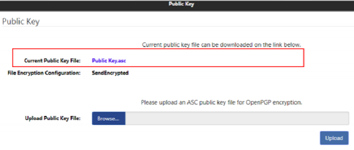 Public Key Uploaded