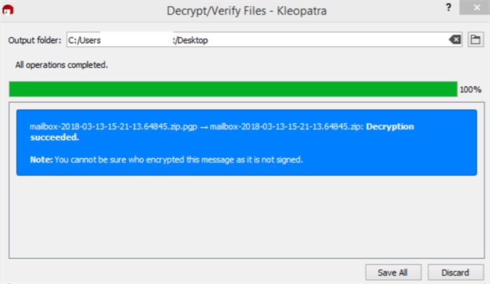 Decrypting done