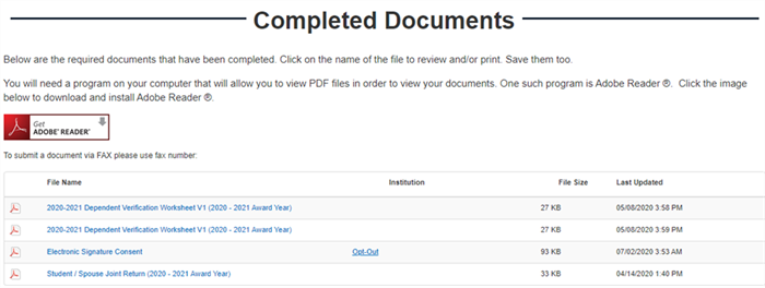 completed docs