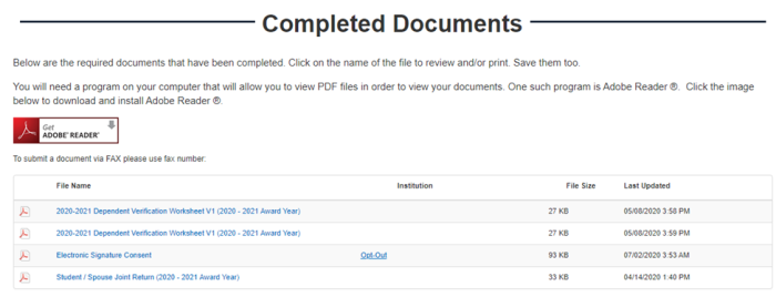 completed docs