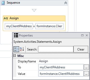 Assign ClientIPAddress