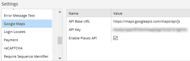 Goggle Map Settings