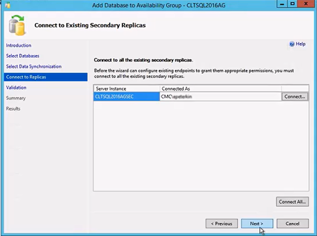 Add a Database to an Availability Group